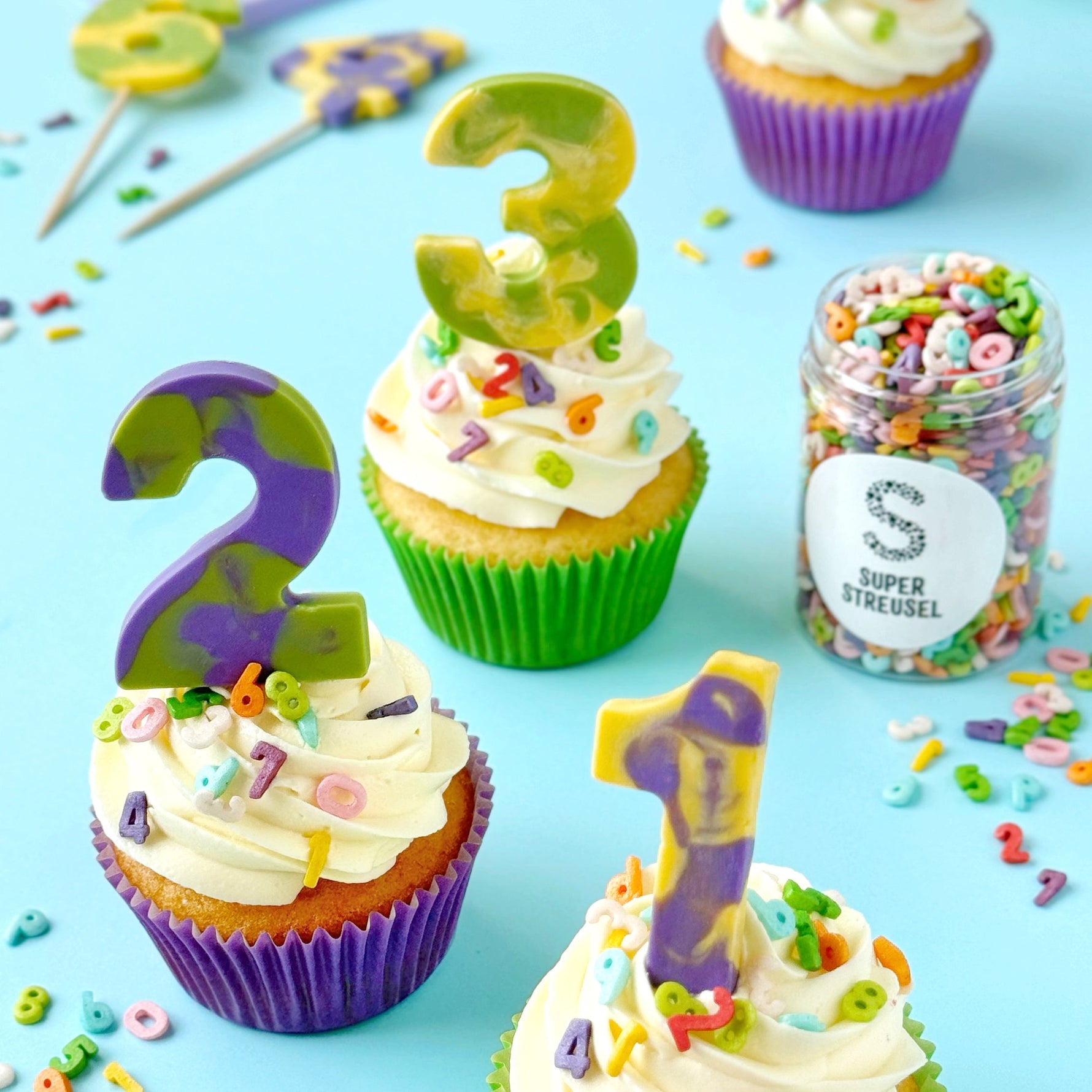 Zahlen Cupcakes