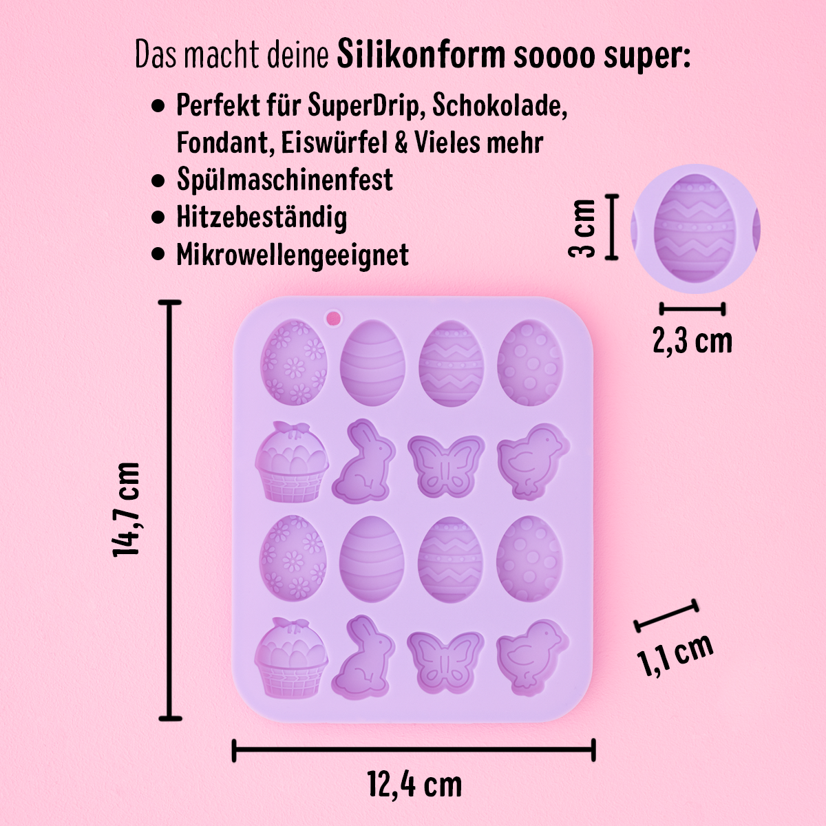 Silikonform Ostern