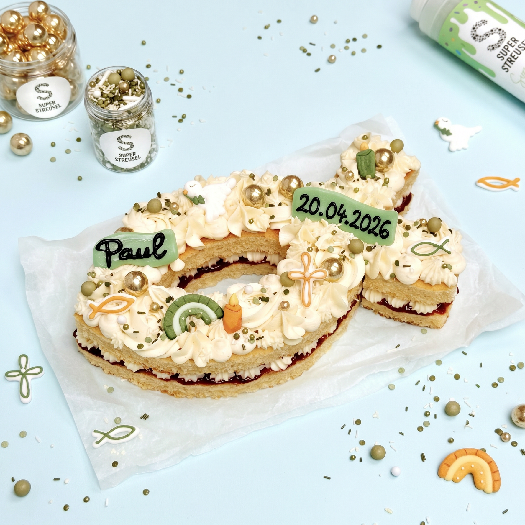 Fisch Letter Cake