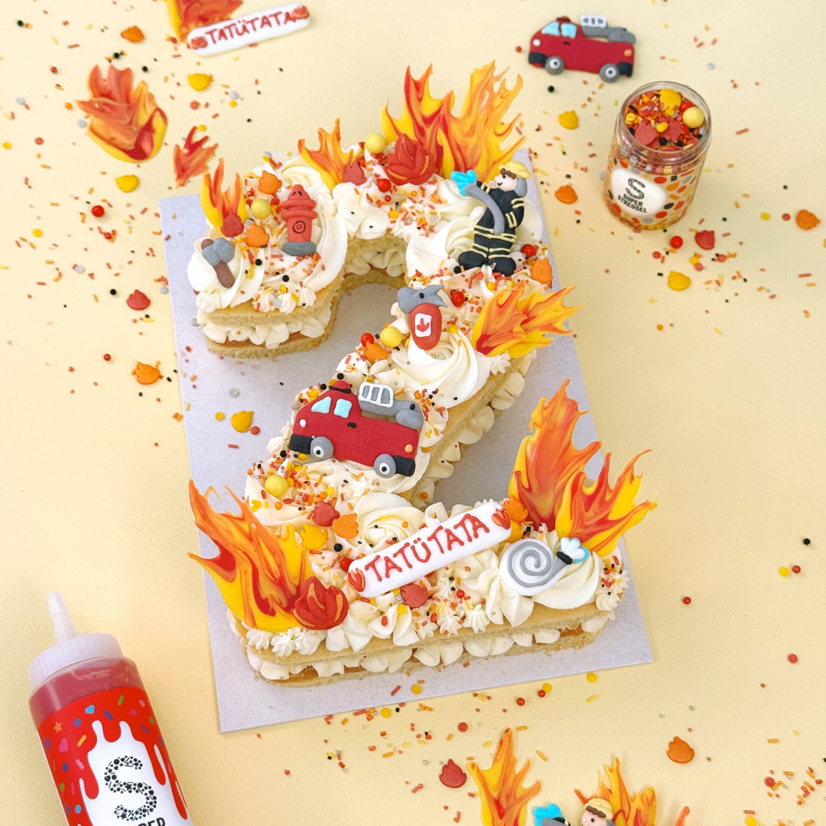 Feuerwehr NumberCake