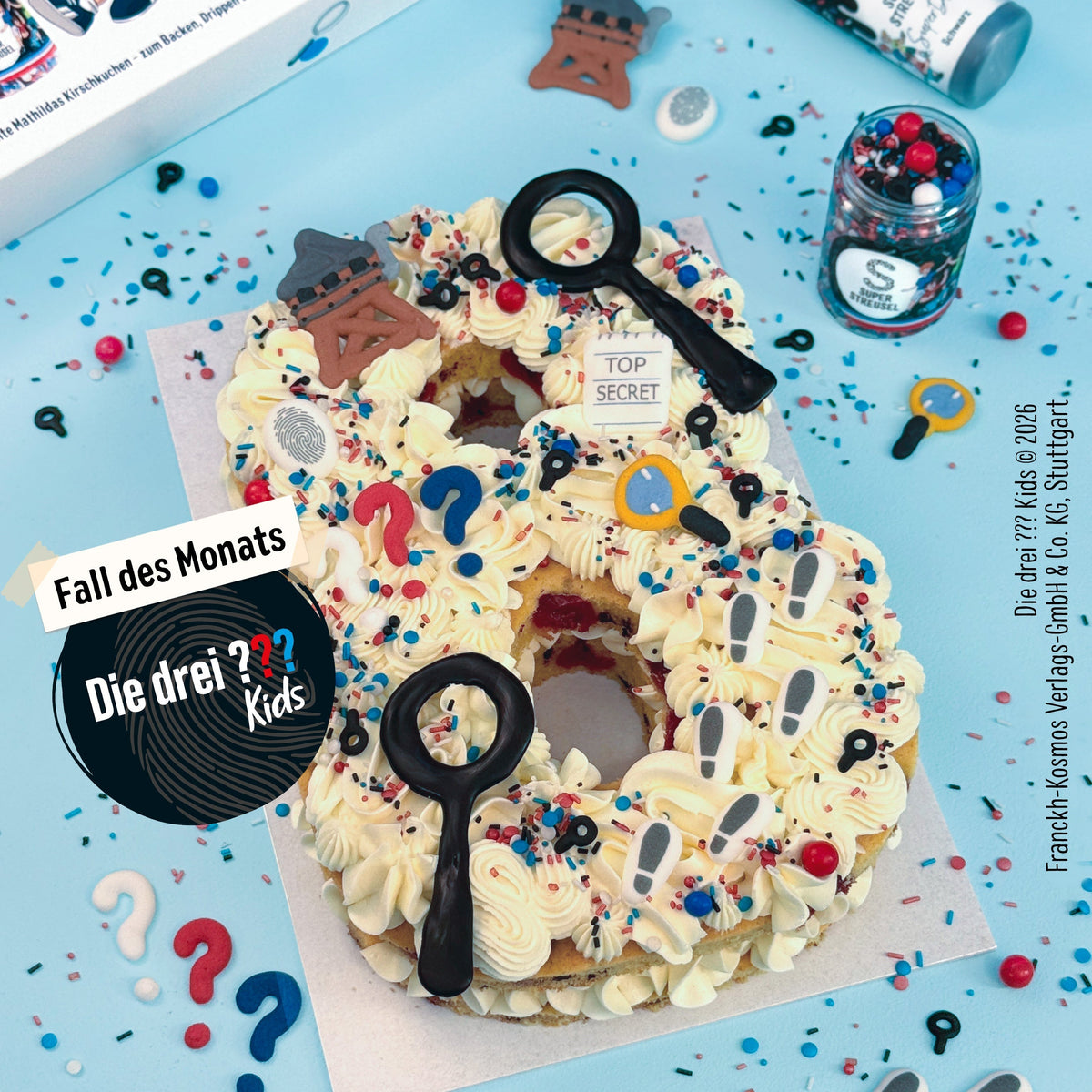 Die drei ??? Kids Number Cake