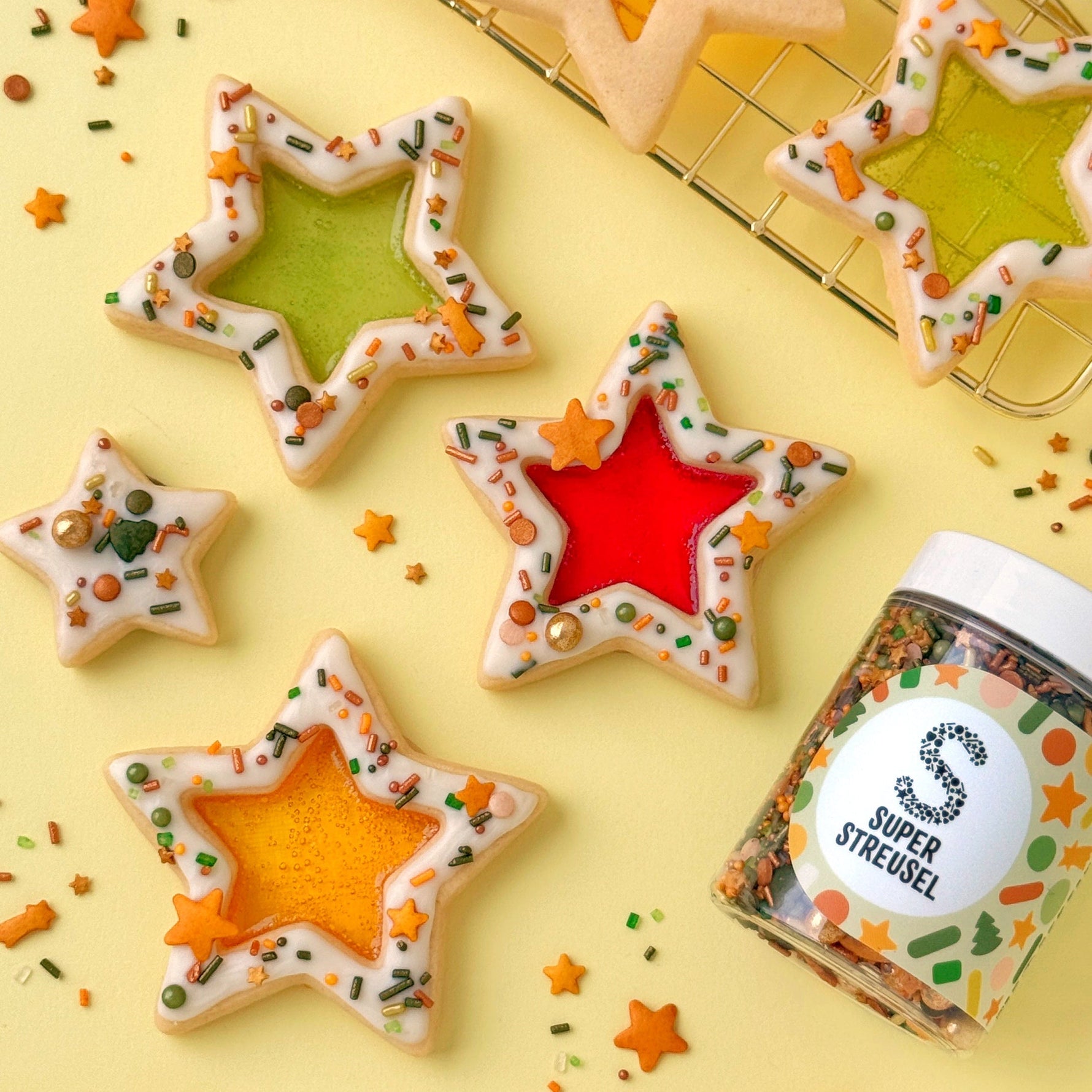 FensterGlas SternKekse