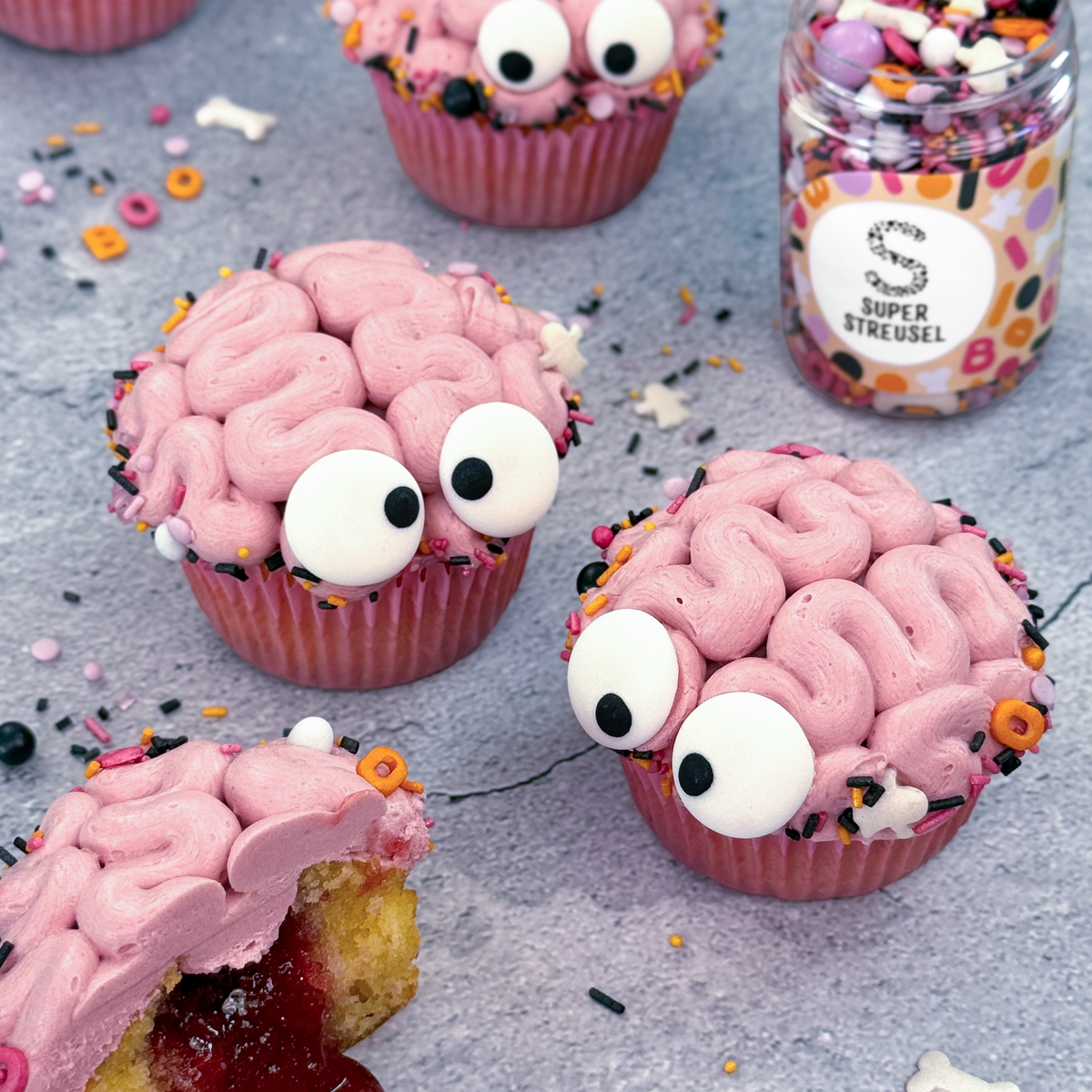 Gehirn Cupcakes