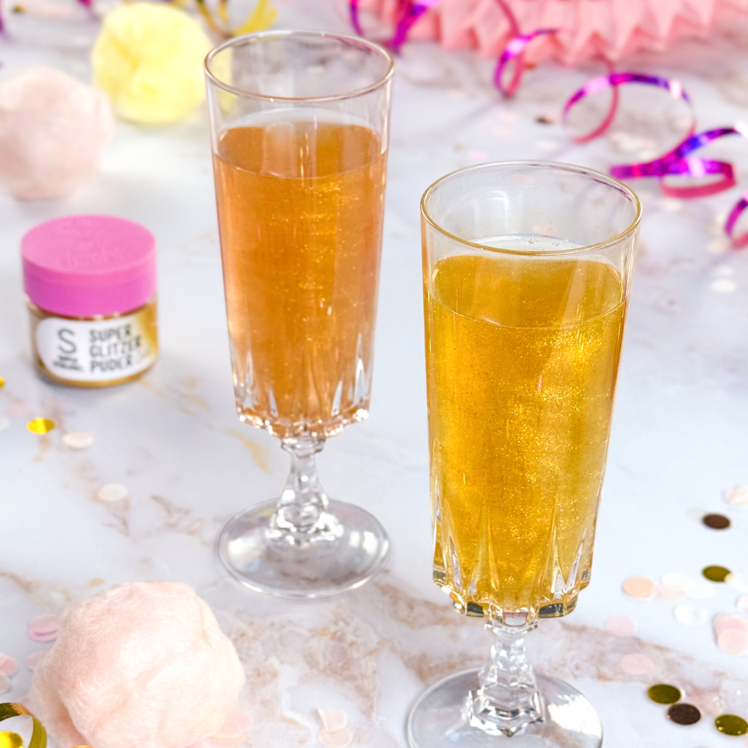 Glitzer Zuckerwatte Bomben