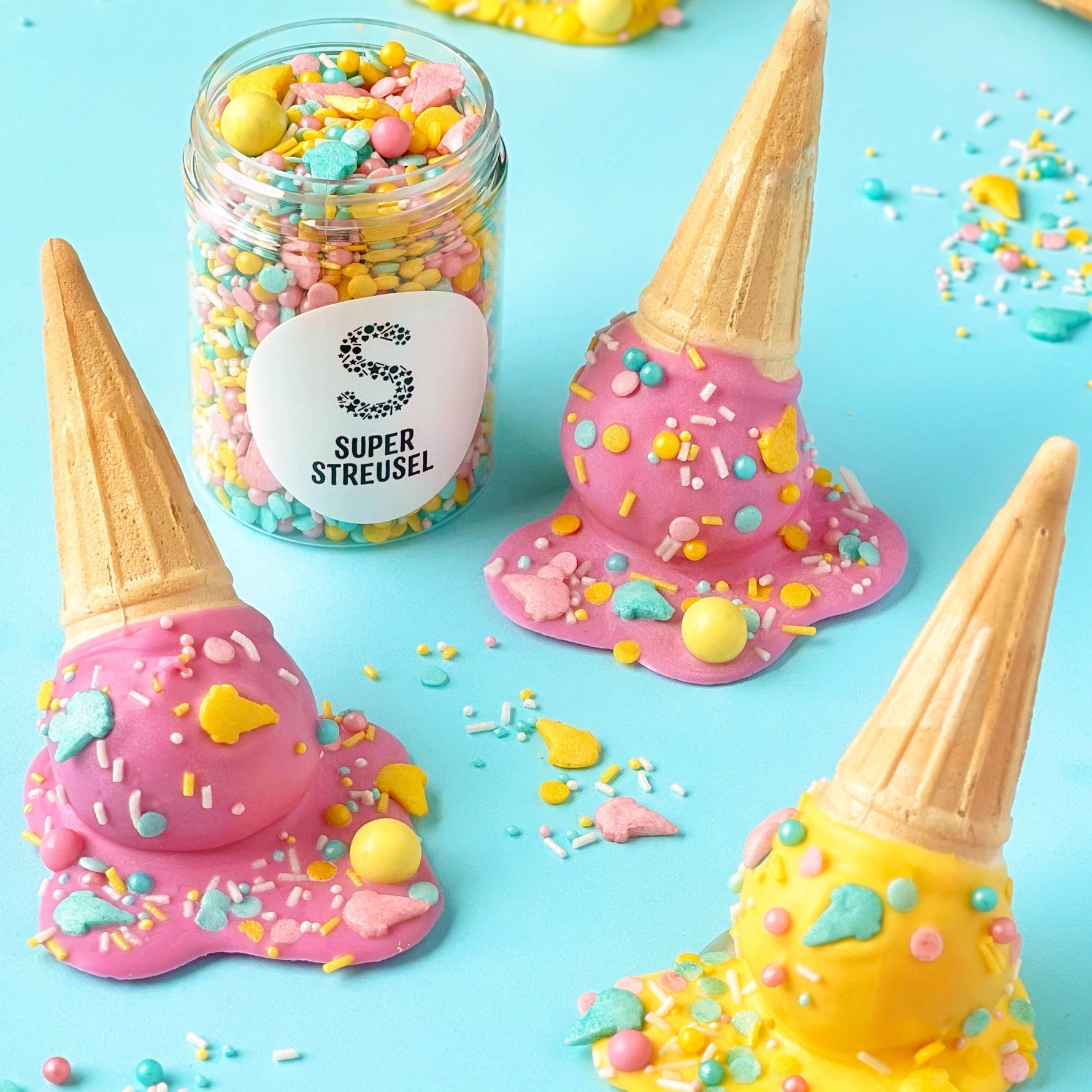 Schmelzende EiswaffelCakepops