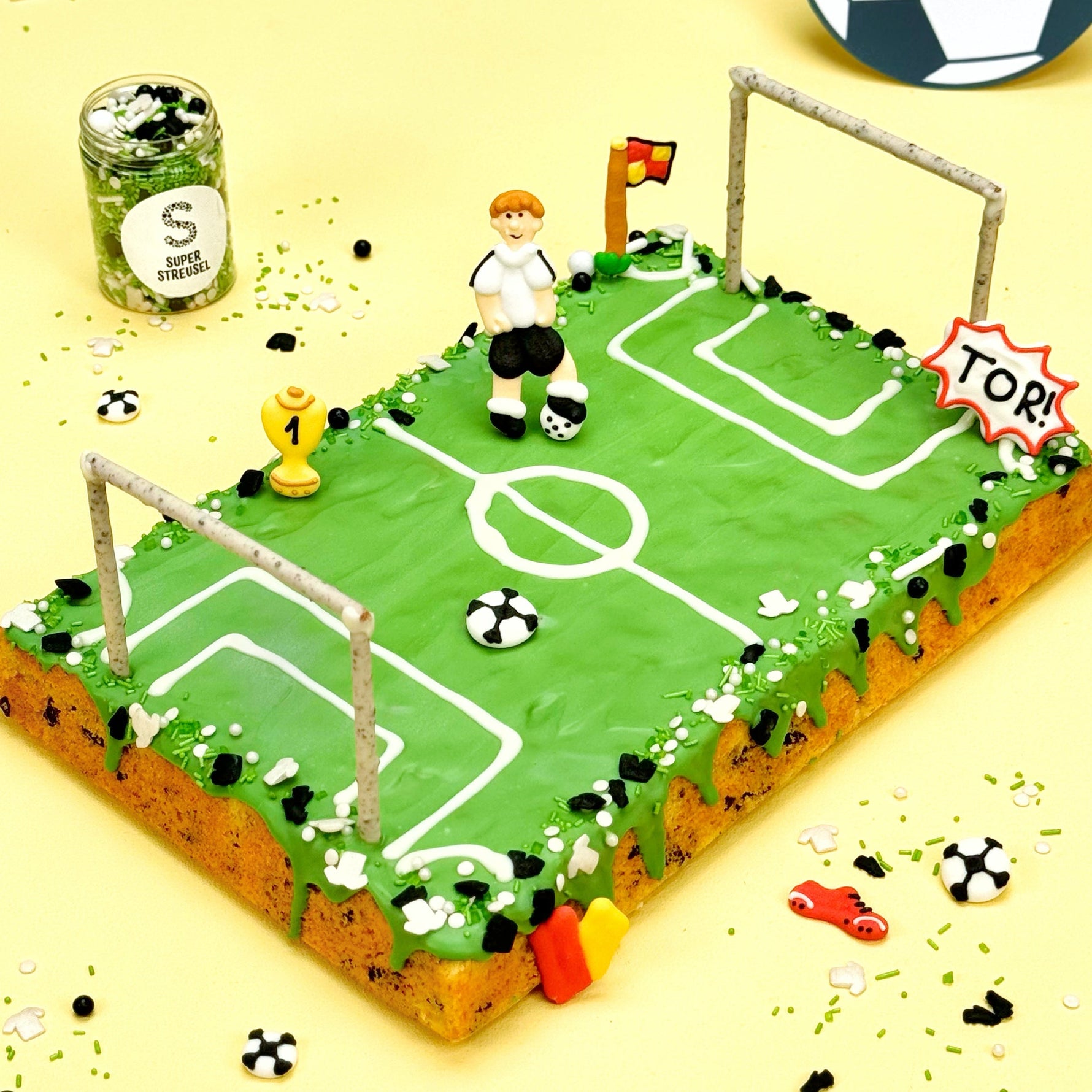 Fußballfeld Kuchen