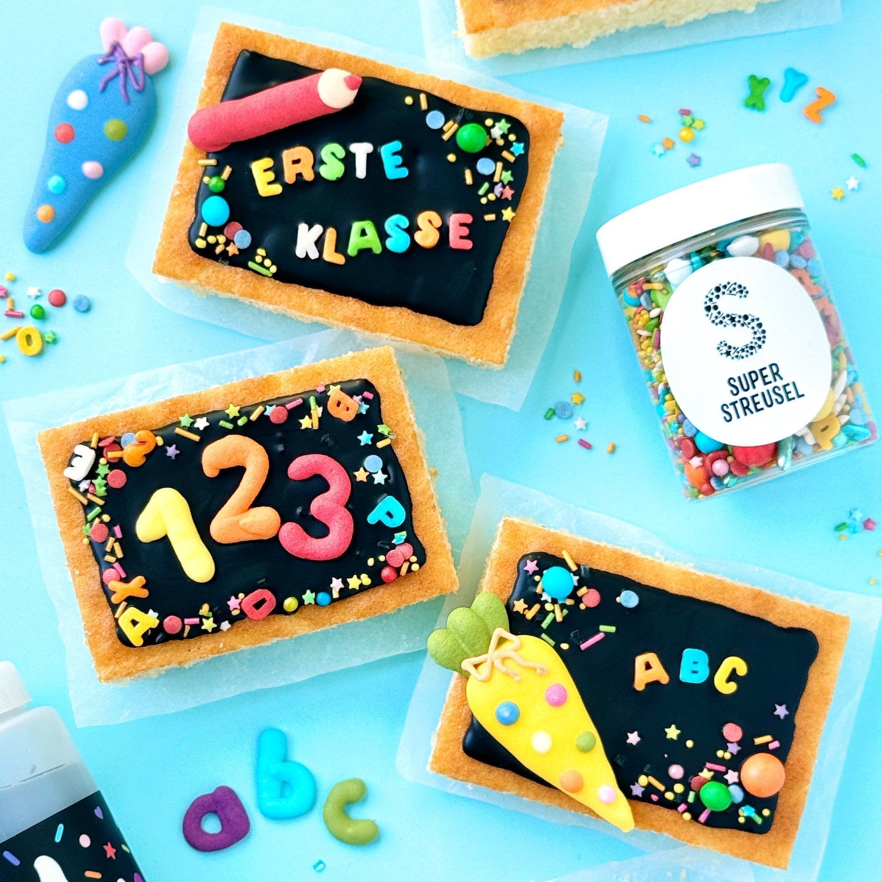 Kleine Blechkuchen Tafeln
