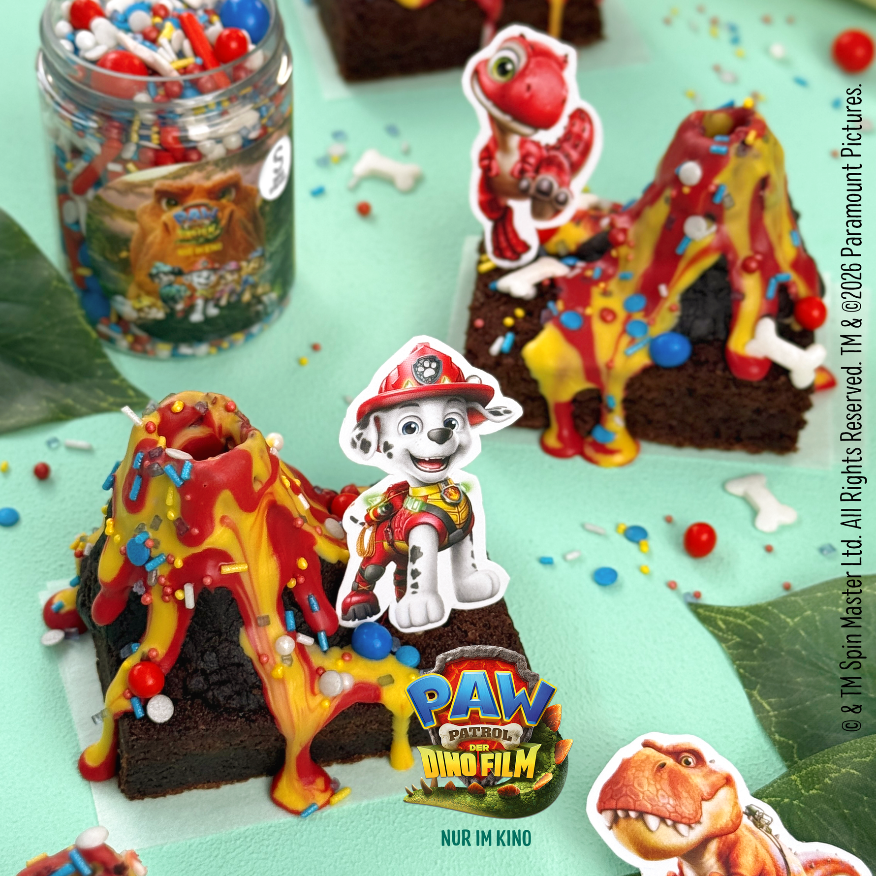 PAW Patrol: Der Dino Film Vulkan Brownies