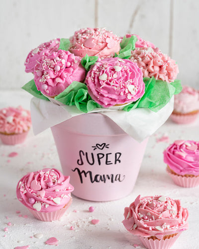 Mini Cupcakes im Blumentopf