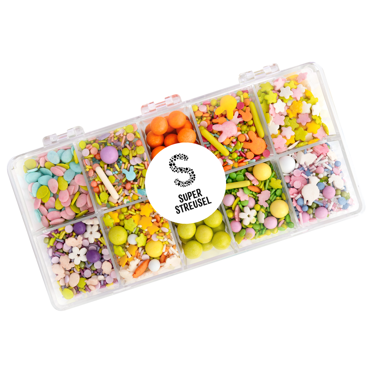 Superbox Mümmelhase | Super Streusel | Bunte Zuckerstreusel | Streusel-Box | Tortendeko | Sprinkles