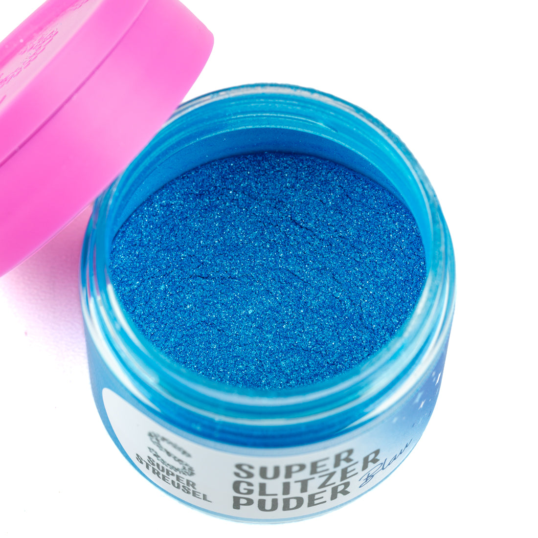 SuperGlitzerPuder Blau, essbarer Glitzer, Tortendeko