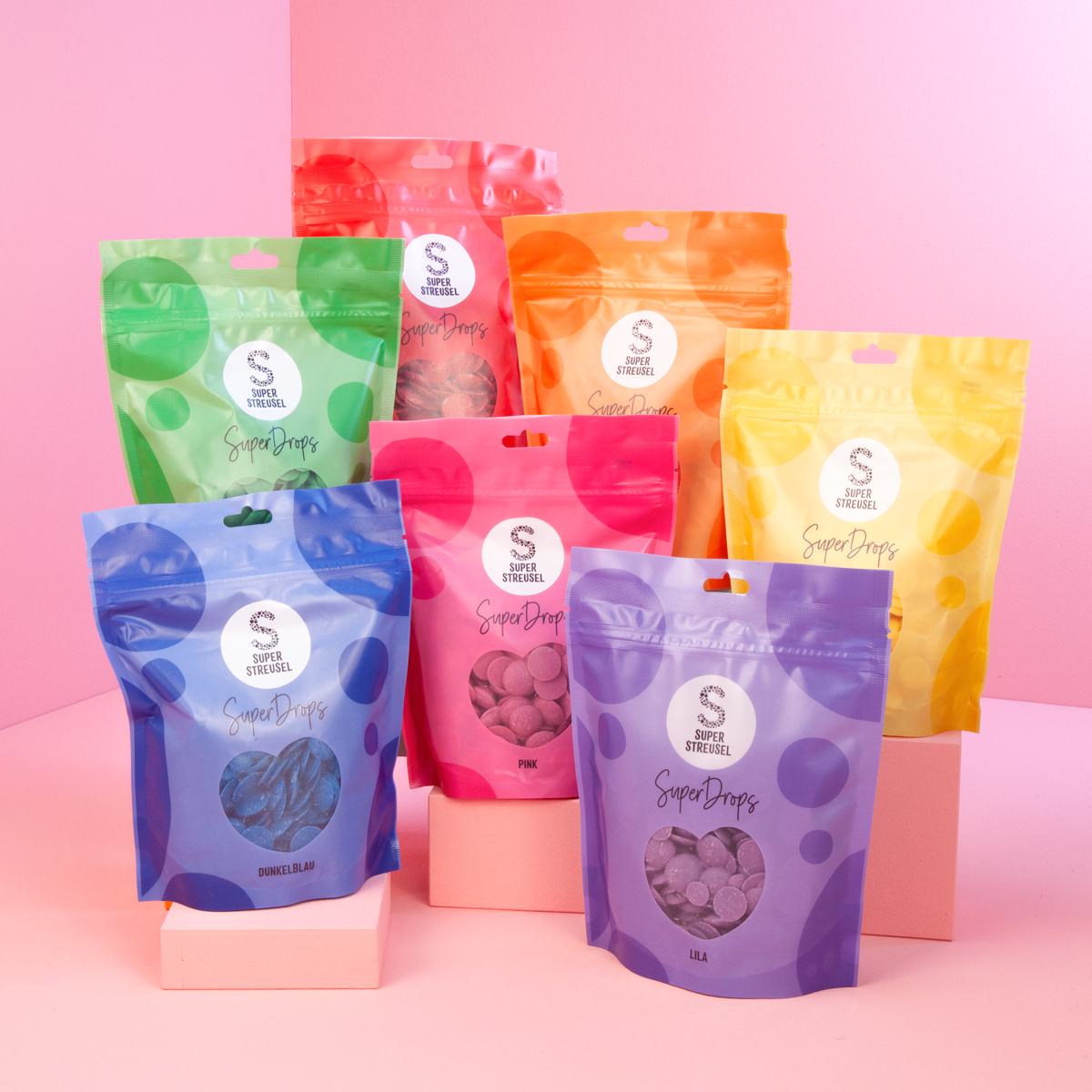 SuperDrops RegenbogenSet | Bunte Kuchenglasur | Super Streusel SuperDrops RegenbogenSet | Bunte Kuchenglasur | Super Streusel