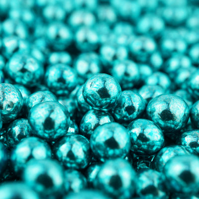 Mini Knusperkugeln Blau Metallic