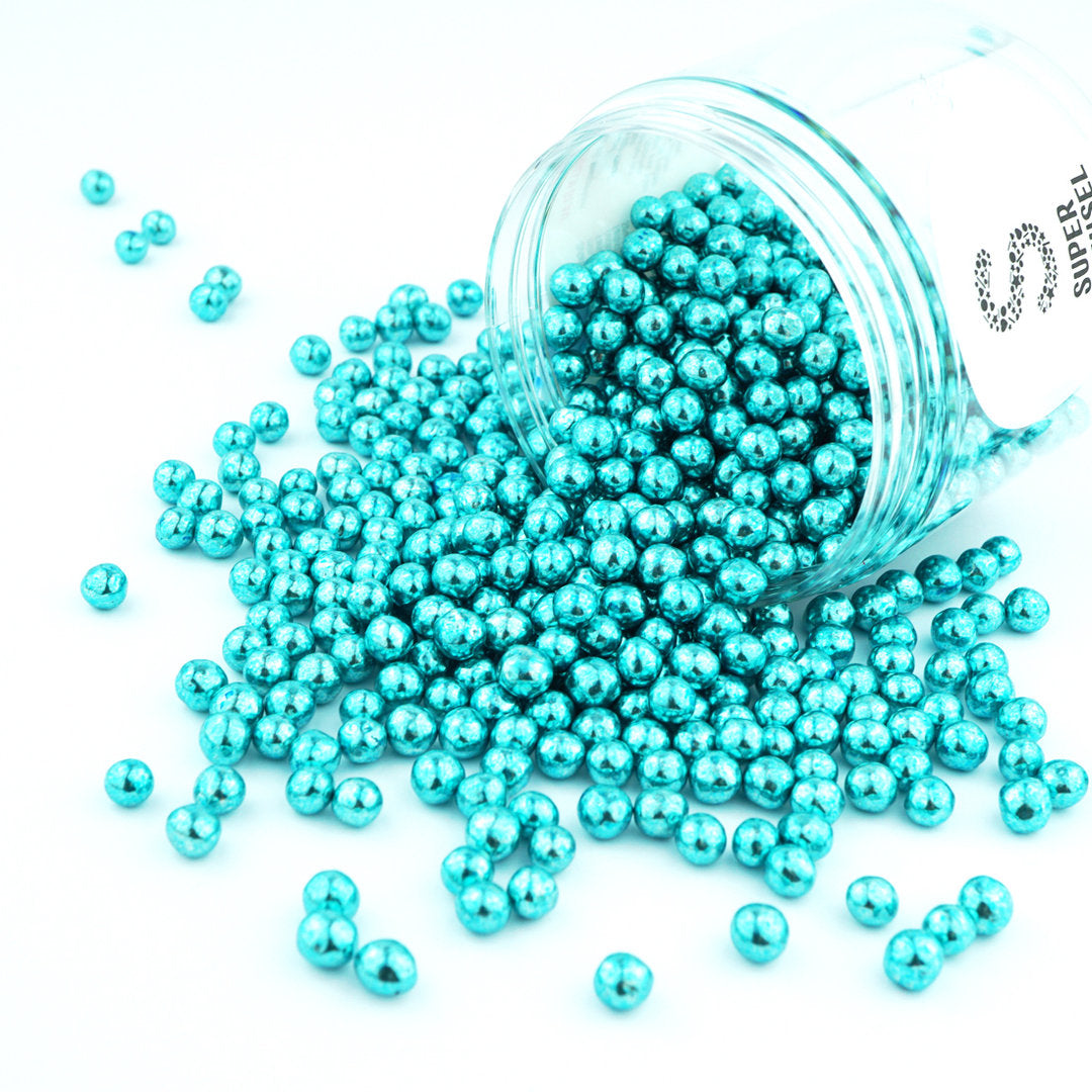 Mini Knusperkugeln Blau Metallic Super Streusel - 1